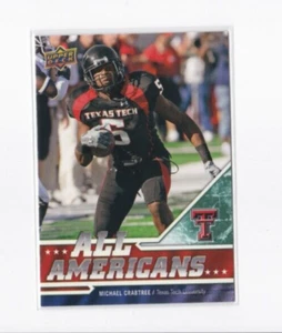 MICHAEL CRABTREE 2009 UPPER DECK DRAFT EDITION ALL-AMERICANS ROOKIE-SHIPS FREE - Picture 1 of 22