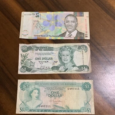 Bahamas $1  Banknote - Lot 3 Pcs - Image 1 of 2