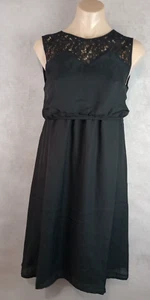 Dote Studio Mini Dress Women's Size M Black Sleeveless Lace Nursing TAGS - Picture 1 of 10