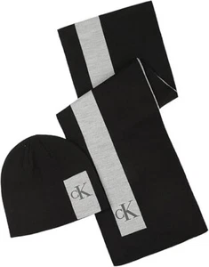Calvin Klein Hombre Sombrero y Bufanda 2 PIEZAS Set de Regalo CK200278 $88 - Imagen 1 de 6