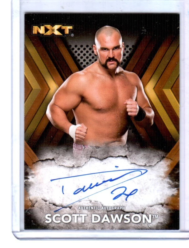 WWE Scott Dawson RA-SD 2017 Topps NXT Bronze Authentic Autograph Card SN 9 of 99 - Image 1 of 1