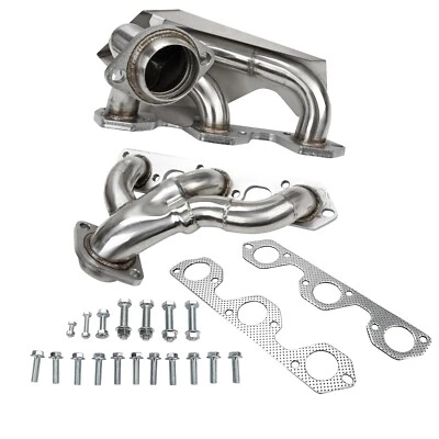 Stainless Steel Manifold Header w/Gaskets For Jeep Wrangler JK 2007-2011 3.8 V6 - Image 1 of 4