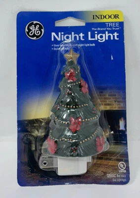 Luz nocturna para árbol de Navidad General Electric — Nueva en paquete NOS vacaciones Foto 1 de 4