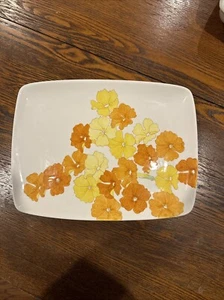 Plato de capuchina Ernestine Salerno cerámica italiana mediados de siglo pintado a mano - Imagen 1 de 6