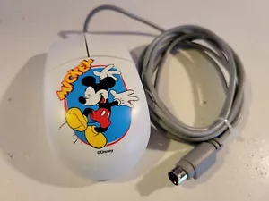 Fellowes Mickey Mouse Disney Vintage 2-Button Computer Mouse PS/2 #65319 TESTED - Picture 1 of 7