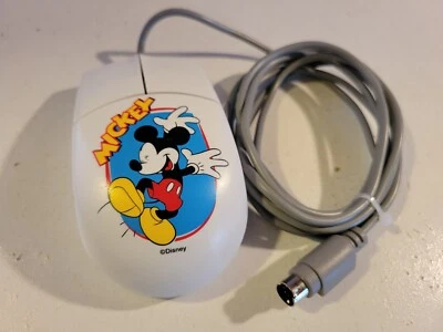 Fellowes Mickey Mouse Disney Vintage 2-Button Computer Mouse PS/2 #65319 TESTED - Image 1 of 4