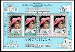 Anguilla 1980 - Queen Mother, 80th Birthday - Souvenir Sheet - Scott 397a - MNH - Picture 1 of 1