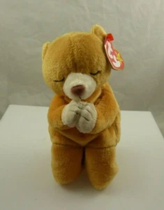 Ty Hope praying bear Beanie Baby Rare tag errors 1998 - Picture 1 of 6