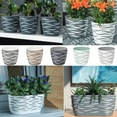 Blumentopf Blumenkübel Pflanztopf Pflanzkübel Übertopf  5 Größen 5 Farben - Bild 1 von 4