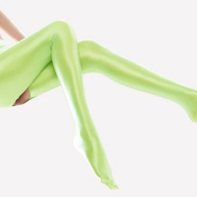 2024 Mujeres Sexy Brillantes Leggings Yoga Fitness Jeggings Satén Brillante Opaco Foto 1 de 4