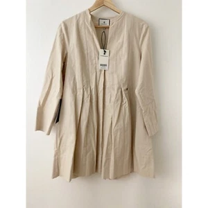 Nuevo con etiquetas Vestido Plisado Tuckernuck Stone Luella Beige Talla XS X Pequeño - Imagen 1 de 10