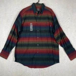 Woolrich Button Southwestern Navajo Flannel Cotton Shirt Aztec Blanket Mens XL - Picture 1 of 7