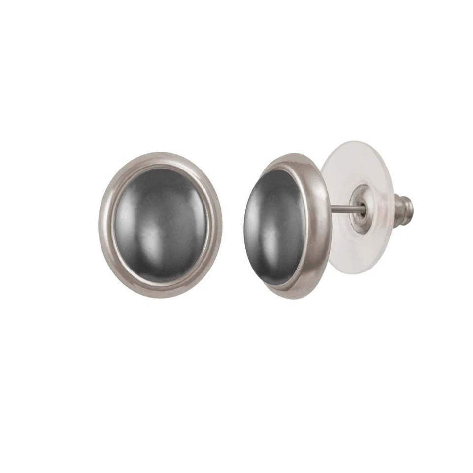 Pendientes perforados Minuet hematita tono plata Foto 1 de 1