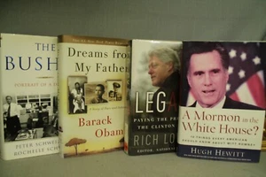 lot Political books Legacy Bill Clinton The Bushes Dreams from my father Mormon - Picture 1 of 5