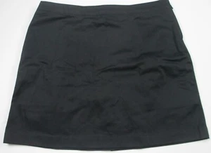 LANDS END Black School Uniform Blend Chino Skort Girls 12+ Plus NEW - Picture 1 of 5
