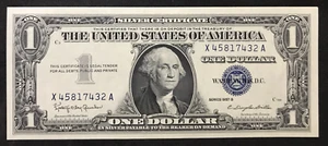 U.S. Silver Certificate $1 Fr 1621 Gem C.U. 1957 B - Picture 1 of 2