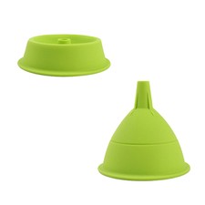 2 PZ IMBUTI PER LA CASA IN SILICONE PIEGHEVOLE TELESCOPICO Imbuto per Bottiglia Liquido