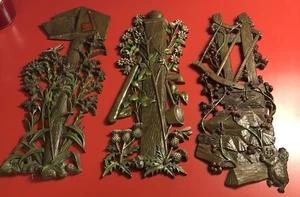 3ct Burwood Farmhouse Mailbox Water Pump Sunflower Dragonfly Saw Wall Hanging - Picture 1 of 10