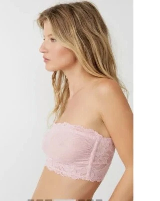 Nuevo Sujetador Intimately Free People XS Bring Me Another Bandeau Rosa Rubor Jardín Foto 1 de 4