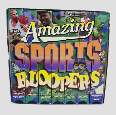 90s Vtg VHS Video Box Set Amazing Sport Bloopers In Color 7 Hours Running Time - Image 1 of 4