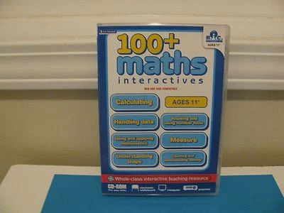 100  Math Interactives CD-ROM Ages 11  ~ Great Teaching Tool ~ - Image 1 of 4