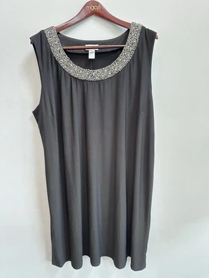 vestidos catherines cuello cuentas negro talla 26W Foto 1 de 4