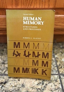 Pre Owned VTG Human Memory Structures And Processes Paperback Book 1980 - Picture 1 of 5
