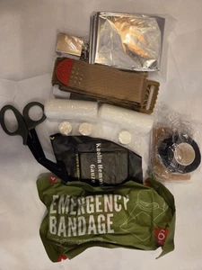Ifak Medical Kit Starter Pack. Stocked, Tourniquet, Combat Bandage And Pouch - Picture 1 of 4
