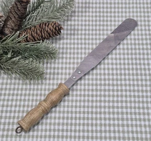 Vintage Stainless Steel Spreader Spatula with Wood Handle, 1950s Japan - Picture 1 of 7