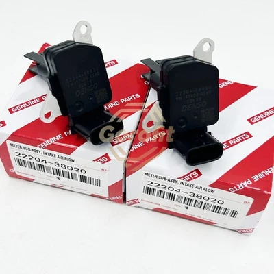 For Lexus LS460 LS600H 2007-17 22204-38020 2PCS Air Flow Meter MAF Mass Sensor Foto 1 de 4