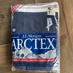 Vintage Herren J. E. Morgan Arctex Thermo Knöchellange Schubladen XL Blau Hergestellt in den USA - Bild 1 von 10