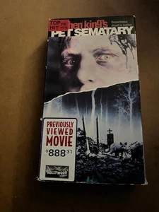 Pet Sematary (VHS 1990) Movie Tape Horror Stephen King - Picture 1 of 2