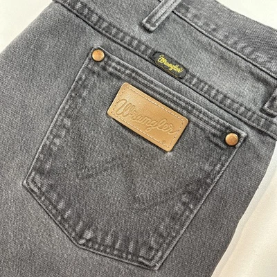 Jeans Wrangler Masculino Tamanho 36x27 Preto Jeans Slim Fit Corte Cowboy Western 936WBK - Imagem 1 de 4