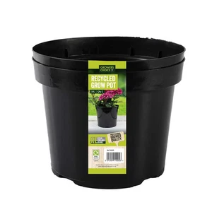 Growers Choice 10 Liter runder Behälter Topf 4er Pack schwarz recycelter Kunststoff - Bild 1 von 2