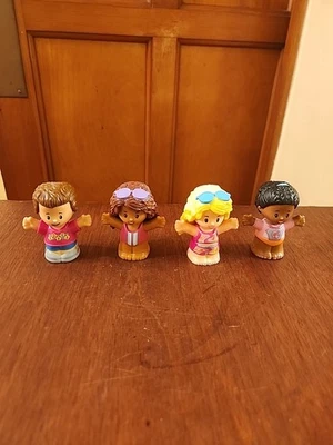 Fisher Price Little People Barbie LOT of 4 New ~ Beach  - Image 1 of 4