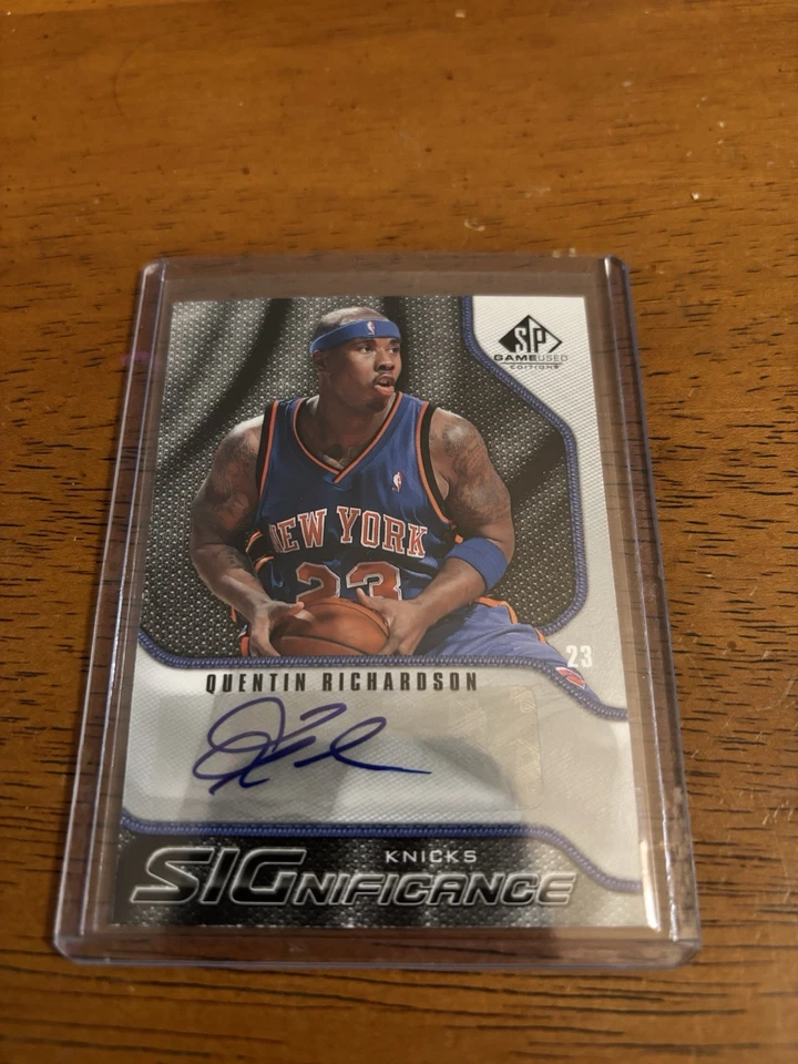 2009-10 SP Game Used Significance Auto Quentin Richardson #S-QR Auto - Image 1 of 2