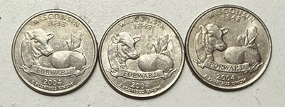 (3) 2004 D Wisconsin Quarter X3 - Image 1 of 4