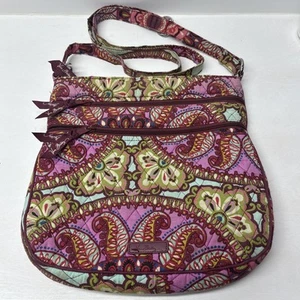 Borsa a tracolla Vera Bradley Little Hipster tripla cerniera borsa resort medaglione - Foto 1 di 20