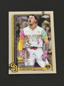 2025 Topps Chrome Jackson Merrill « Gold Cup » #61 San Diego Padres (Q) - Photo 1 sur 2