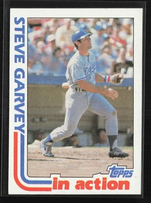 1982 Topps #180 Steve Garvey In Action Los Angeles Dodgers NM - Image 1 of 2