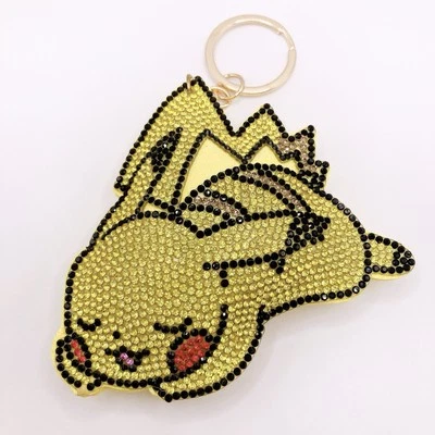 Pikachu Pokemon Kirakira Strass Peluche Portachiavi Mascotte Nintendo Japan F/S - Immagine 1 di 4
