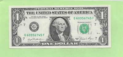 1981 ..UNCIRC $1  G 6095 6745 F  .... 1981  $1  G-F     NICE NOTE      FRN - Image 1 of 2