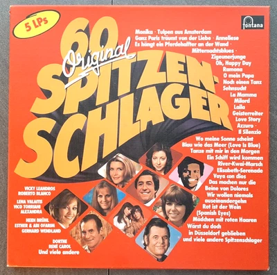 60 Original Spitzen-Schlager von 1978 Vinyl 5 x LP Fontana 6641 842 - Bild 1 von 4