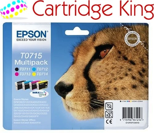Cartuccia di inchiostro Epson T0715 Multipack, nuova, sigillata e originale - Immagine 1 di 1