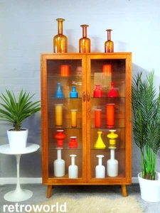 £60 OFF Mid Century Vintage 60s Teak STAPLES LADDERAX Shelving Display Cabinet - Picture 1 of 12