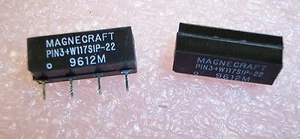 QTY (10) W117SIP-22 MAGNECRAFT REED RELAYS 5V 5A SPST-NC NOS    - Picture 1 of 2