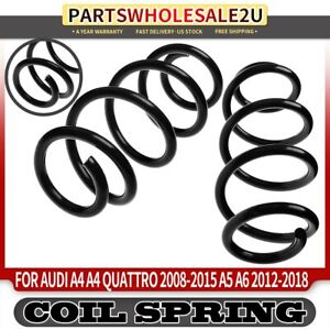 2x Front LH & RH Suspension Coil Springs for Audi A4 Quattro 08-15 A5 A6 12-18