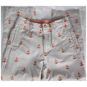 Best & Co Liliputian Bazaar Tan Chinos Pants Size 6 Youth Orange Anchors - Picture 1 of 9