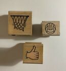Stampendous Basketball Net Stamper All Night Media Thumbs Up Volleyball Sports