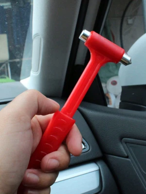 Martillo de seguridad multifunción 3 en 1 de 1 pieza - Herramienta de emergencia para vehículos Foto 1 de 4